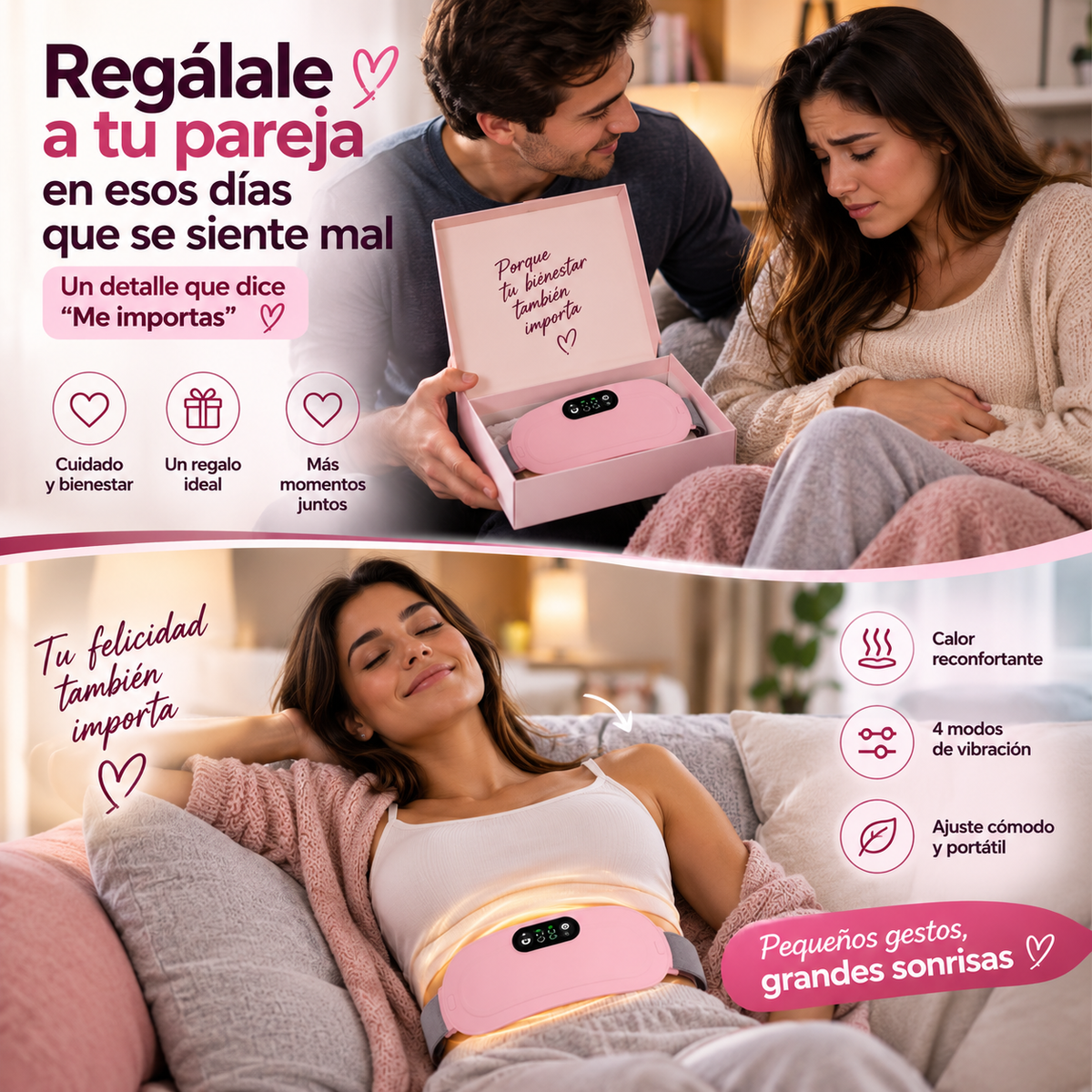 Cinturón Térmico para Aliviar los Cólicos