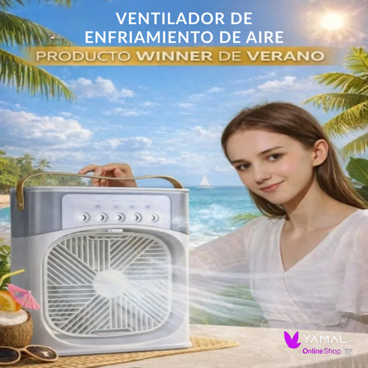 MINI VENTILADOR HUMIDIFICADOR -